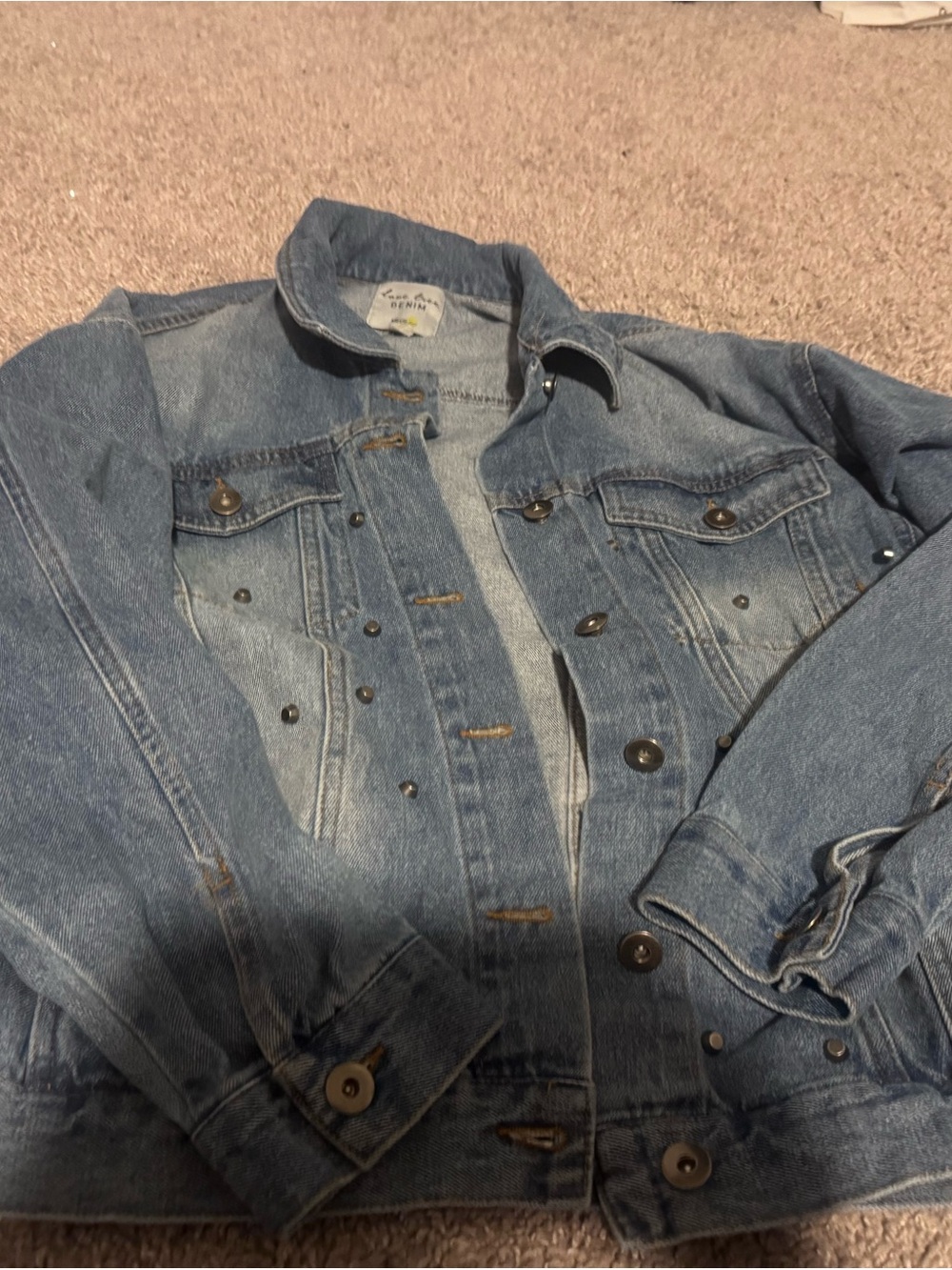 Love Tree Faded Blue Women's Denim Jacket